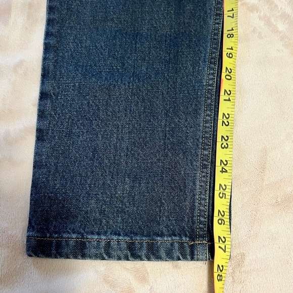 Raw edge denim blue Jeans size 16 for boys - Picture 5 of 7